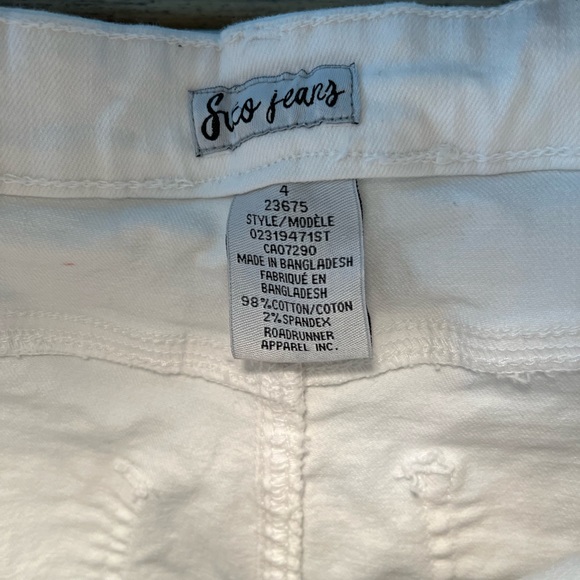 White High Waisted Straight Leg Jeans - Picture 5 of 6